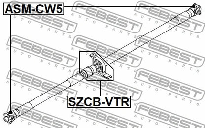 FEBEST SUZUKI DRIVE SHAFT BEARING - SZCB-VTR