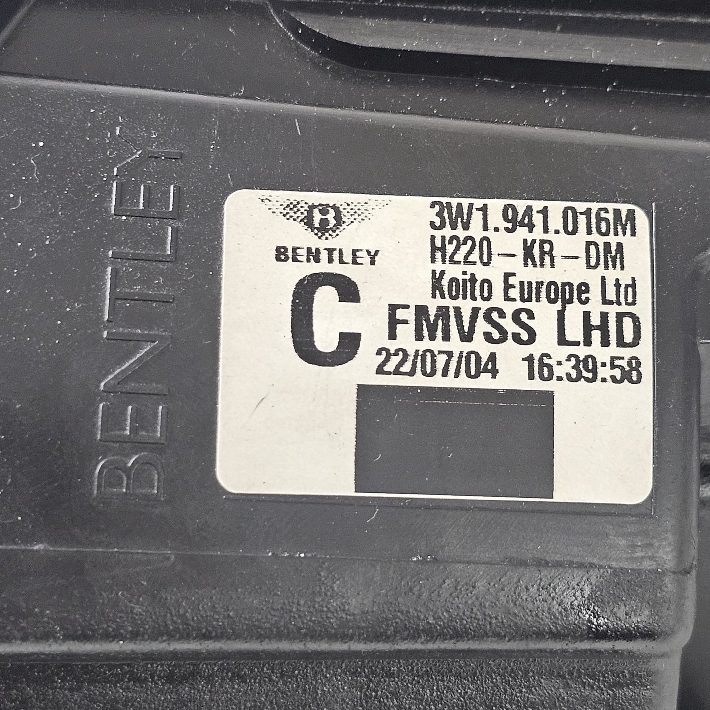 2003-2012 Bentley Continental GT Xenon Headlight Right/Passenger 3W1941016M