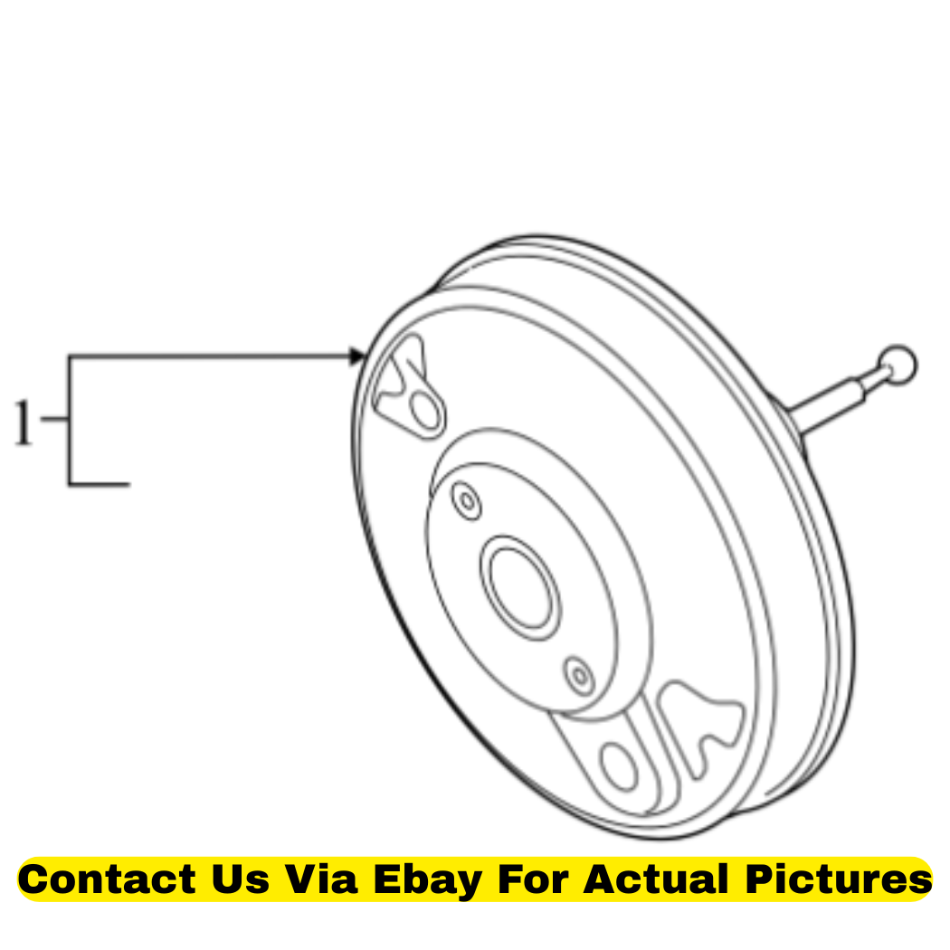 2012 Volkswagen CC Power Brake Booster Used OEM 3C1614106R