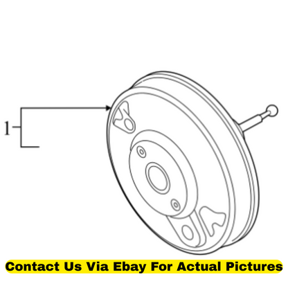 2012 Volkswagen CC Power Brake Booster Used OEM 3C1614106R