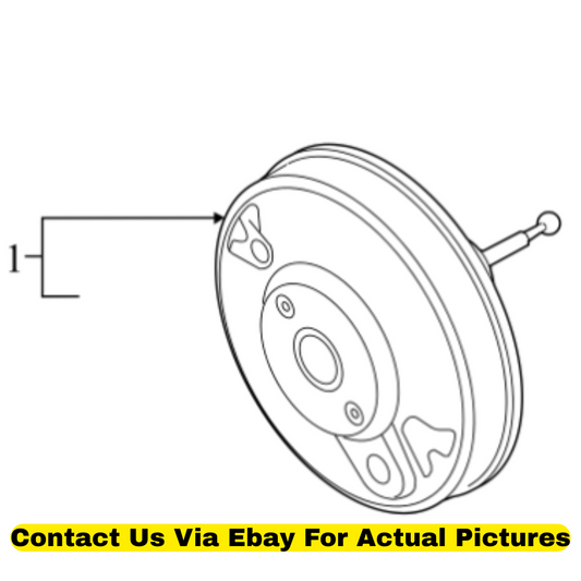 2012 Volkswagen CC Power Brake Booster Used OEM 3C1614106R