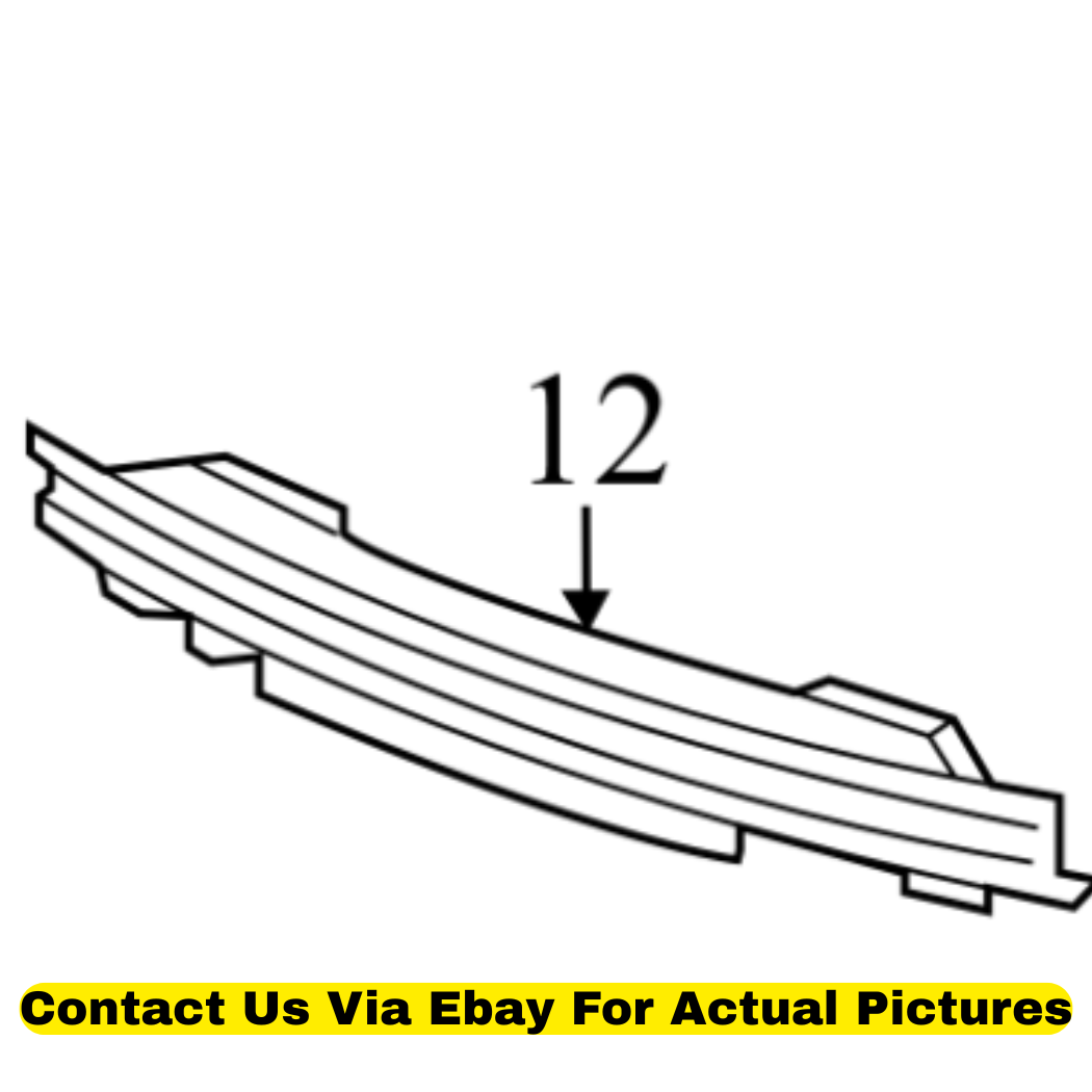 2011 Cadillac CTS Front Bumper Impact Bar Used OEM 25870685