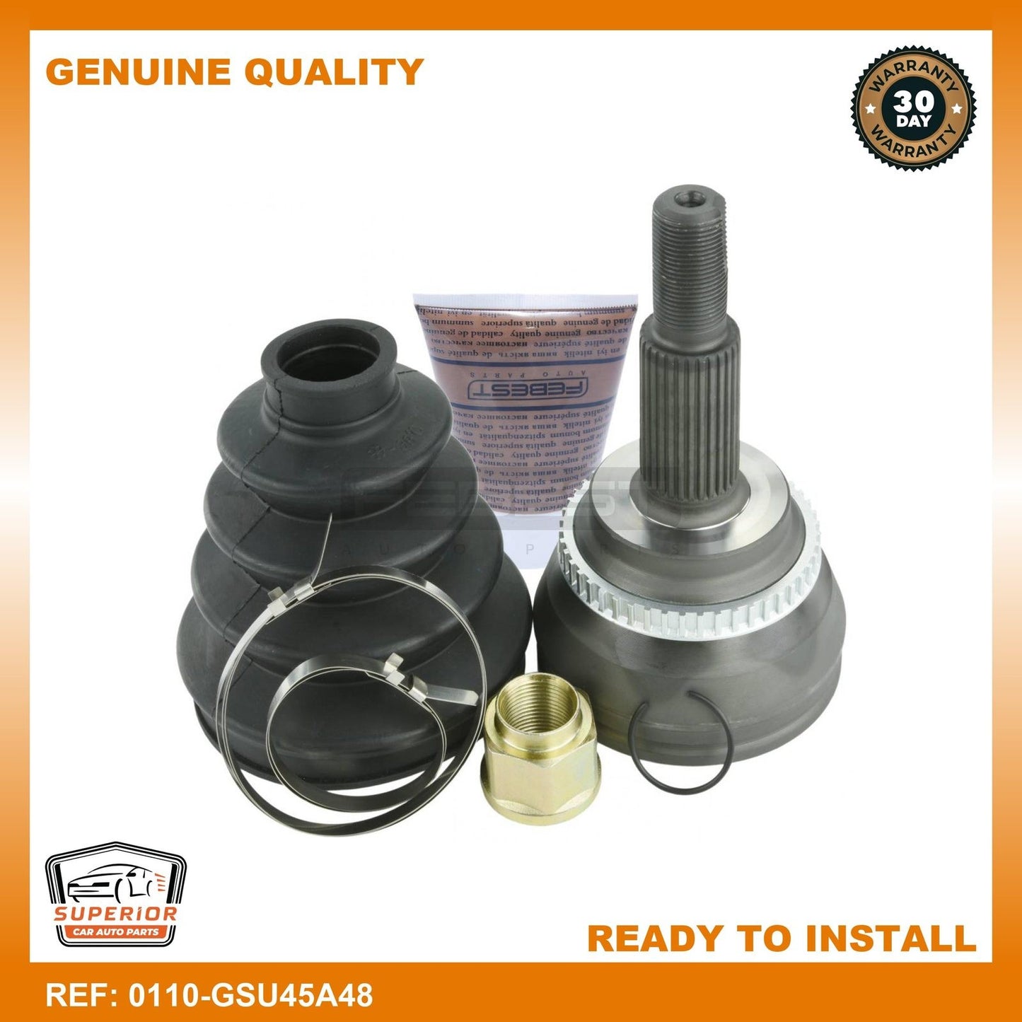 Febest 2001-2003 Lexus ES300 Outer Cv Joint 0110-GSU45A48