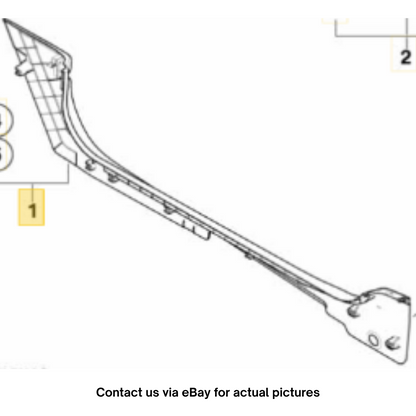 2010-2012 Mini Cooper Front Left Lower Lateral Trim Panel USED OEM 51432753361
