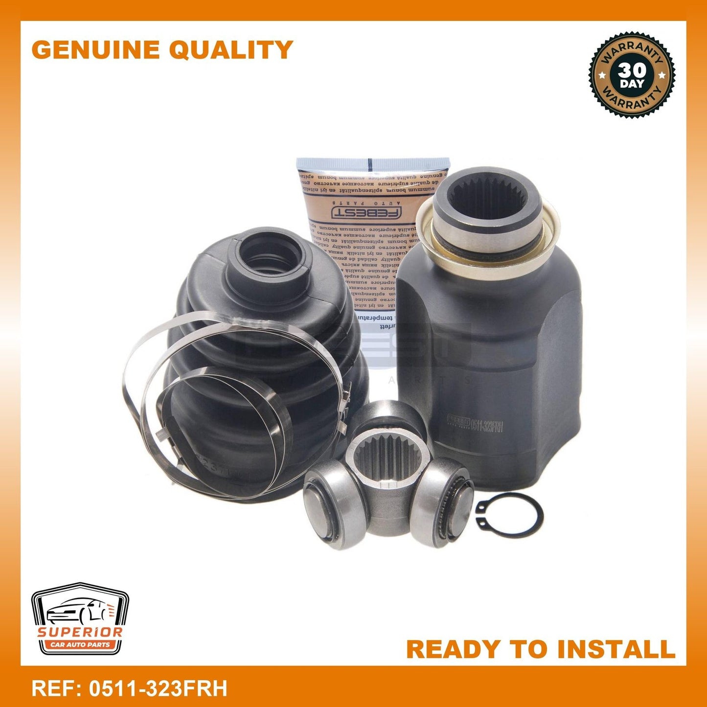 FEBEST 1994-1995 Mazda 323 Inner CV Joint 0511-323FRH