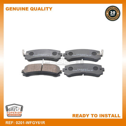 FEBEST NISSAN Pad Kit, Disc Brake, Rear 0201-WFGY61R