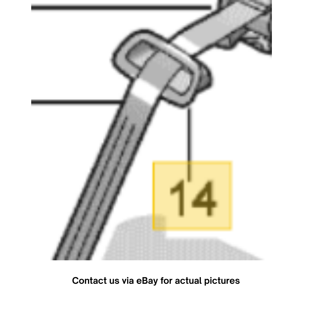 2011–2015 VW Jetta Rear Seat-Belt Guide Used OEM 5C6857781A