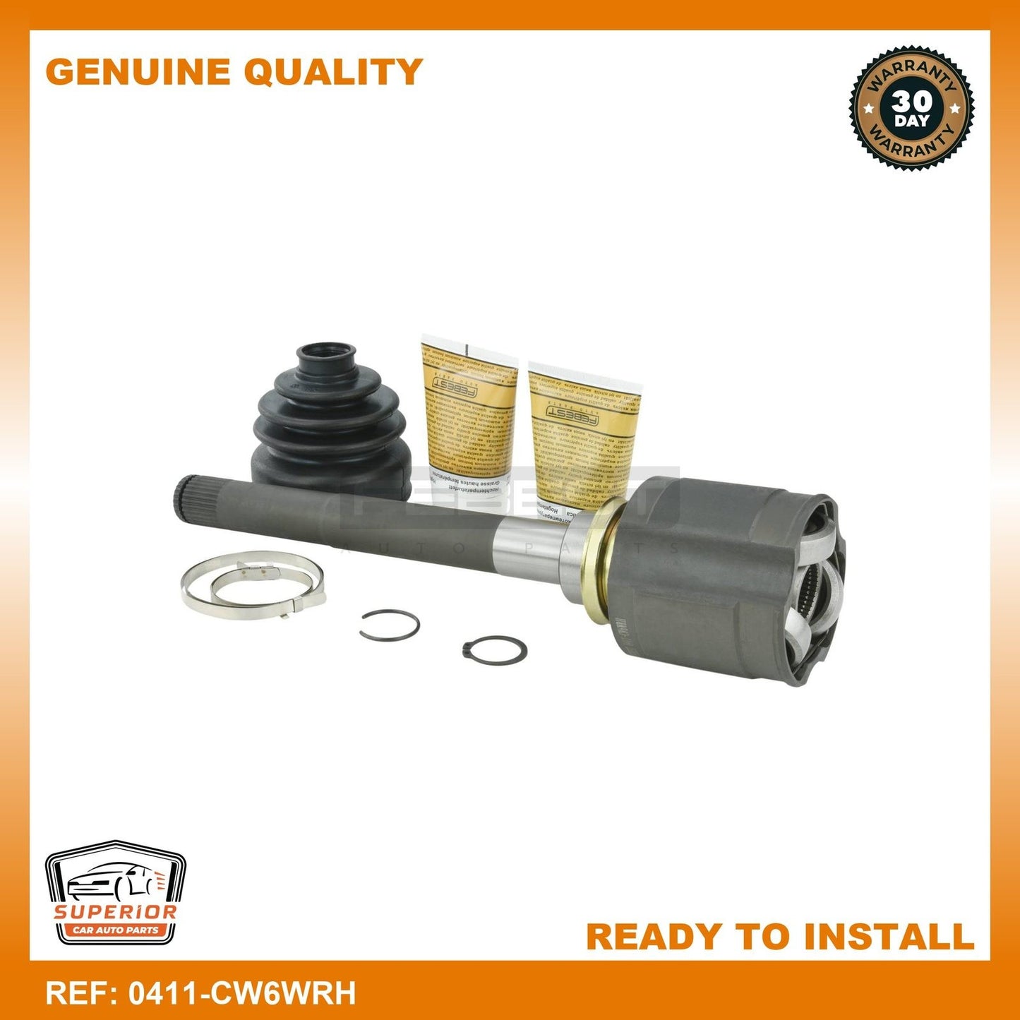 FEBEST 2007-2012 Mitsubishi Outlander Inner CV Joint Right 0411-CW6WRH