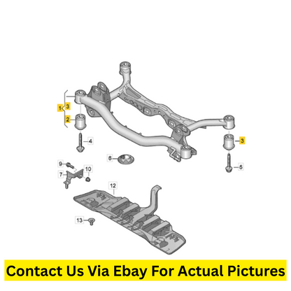 2012 Volkswagen CC Rear Support Frame Used OEM 3C0505235AC