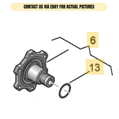2010-2012 Audi A4 Front Right Flanged Shaft OEM 0B4409344A