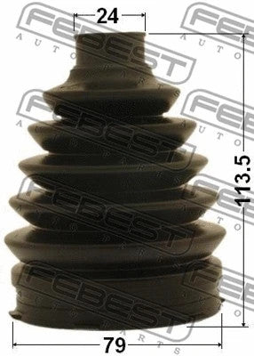 FEBEST 2000-2020 Toyota Corolla Boot Outer CV Joint Kit 0117P-1NZFE
