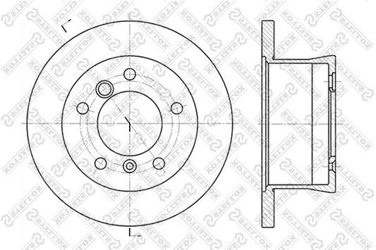 STELLOX 2003-2006 Dodge Sprinter 2500 Brake Rotor 05104562AA
