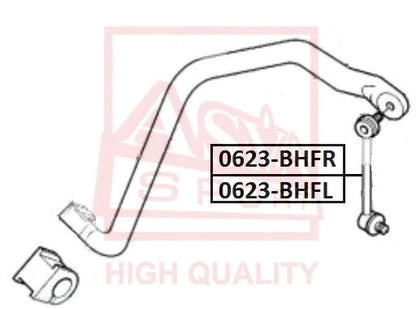 Febest 1998-2000 Isuzu Amigo Front Left Stabilizer Link 0623-BHFL