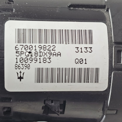 2013-2024 Maserati Quattroporte HEADLIGHT CONTROL SWITCH 670019822