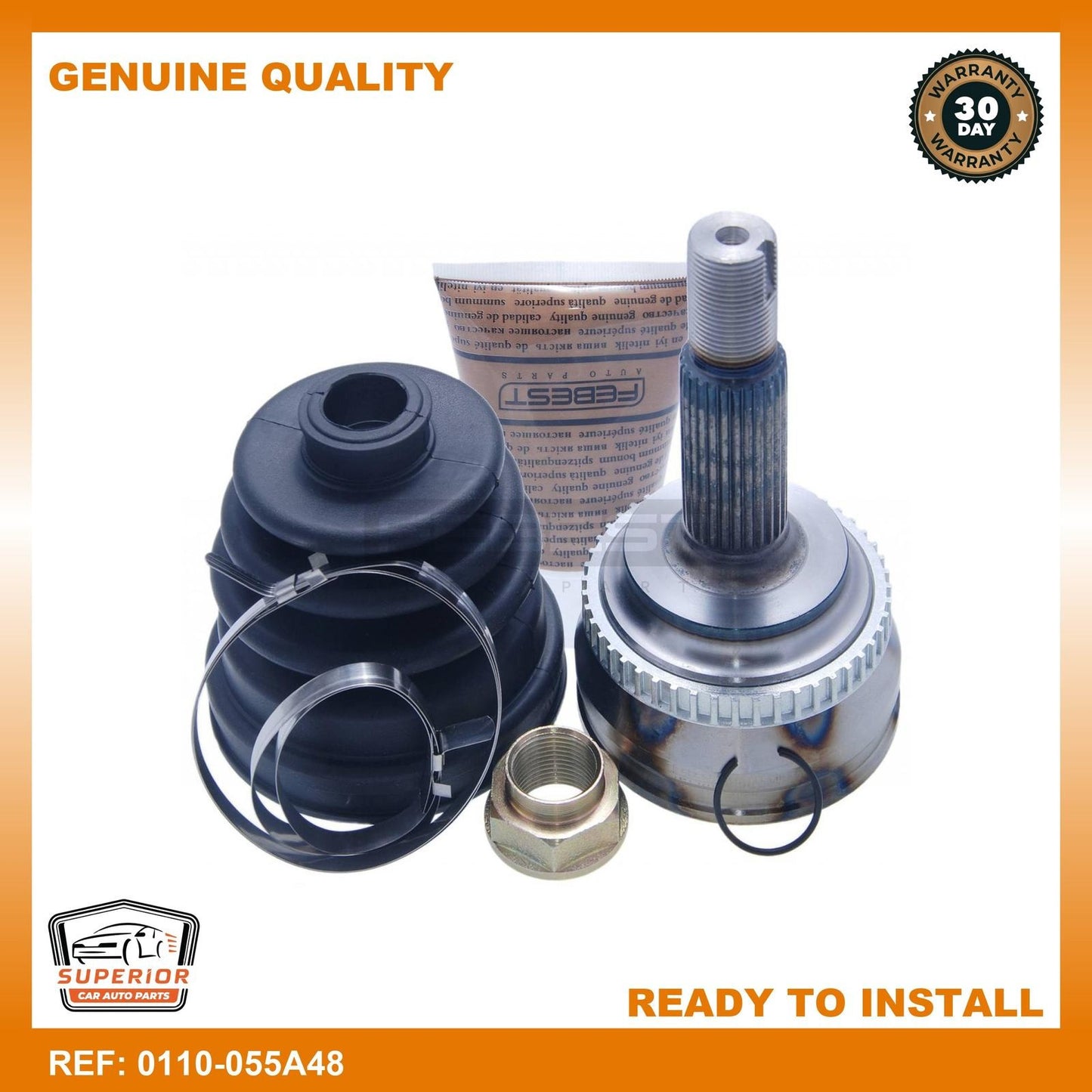 FEBEST 2002-2005 Toyota Celica Outer Cv Joint 0110-055A48