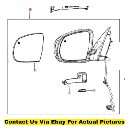 2014 Jeep Cherokee Left Outside Mirror Used OEM 68325345AA