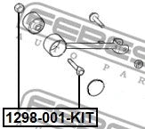 FEBEST 06-11 Hyundai Azera Suspension Arm Bolt Washer Kit 1298-001-KIT