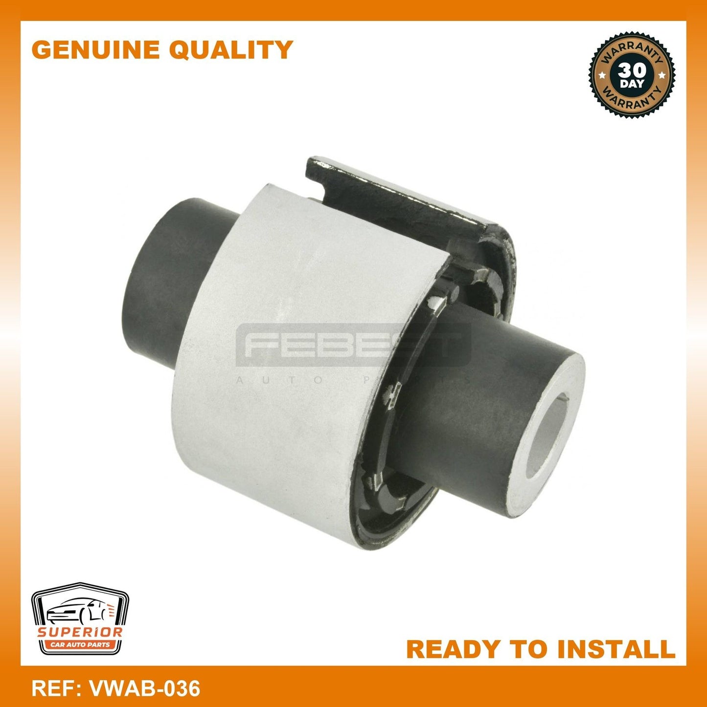 Febest 2011-2018 Audi A1 Bushing, Rear Transverse Arm VWAB-036