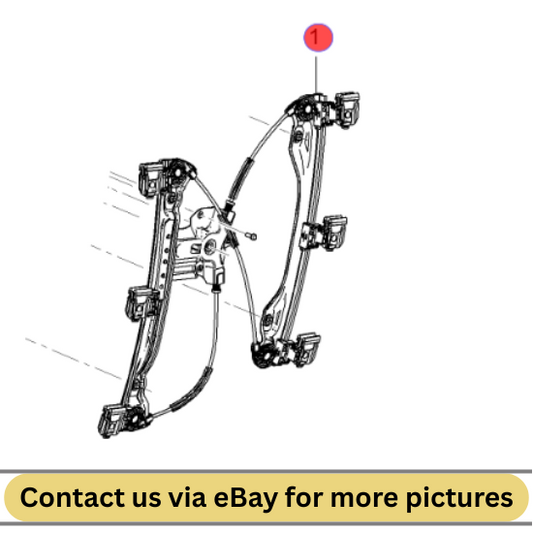 2010 Chevrolet Cruze Right Front Door Window Regulator Used OEM 95226746