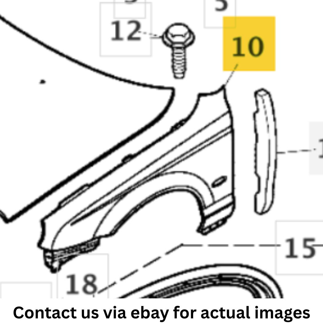 2000 Jaguar S-Type Front Left (LH) Outer Fender Quarter Panel Used OEM JLM21343