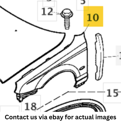 2000 Jaguar S-Type Front Left (LH) Outer Fender Quarter Panel Used OEM JLM21343