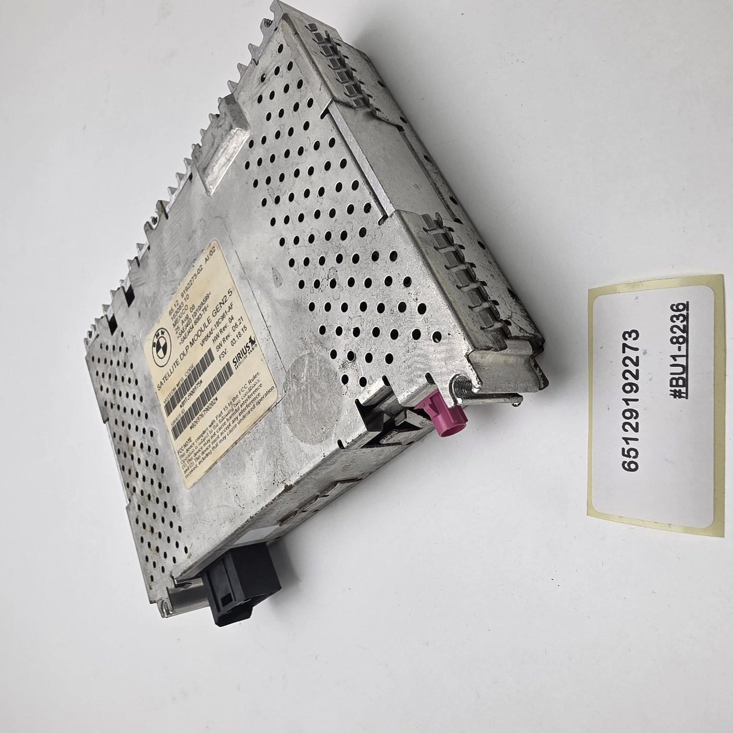 2006-2010 BMW 328i Sirius Satellite Radio Module 65129192273