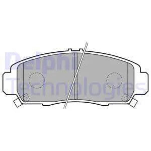 DELPHI 2003-2008 Honda Accord Brake Pad Set, Disc Brake LP1704
