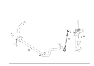 ORIGINAL Torsion Bar-c W204 2043232465