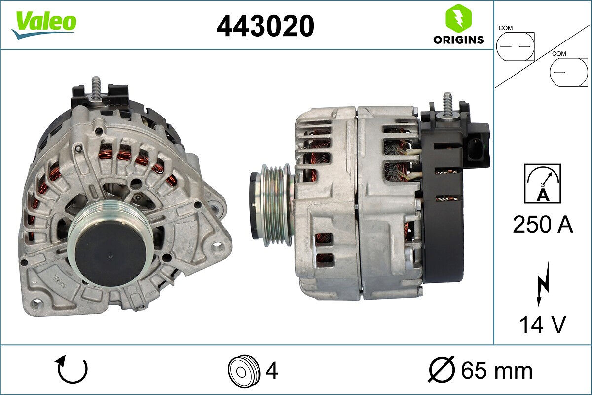 VALEO Alternator W222 S560/S63 443020 - New Aftermarket